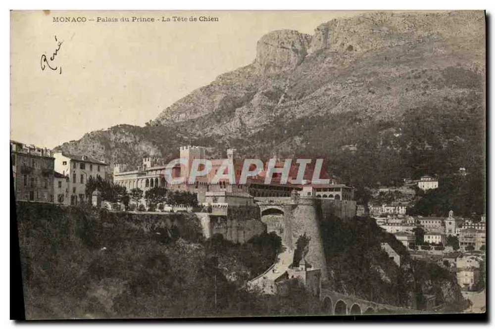 Monaco — Palast des Prinzen — Kopf des Hundes - Vorderseite
