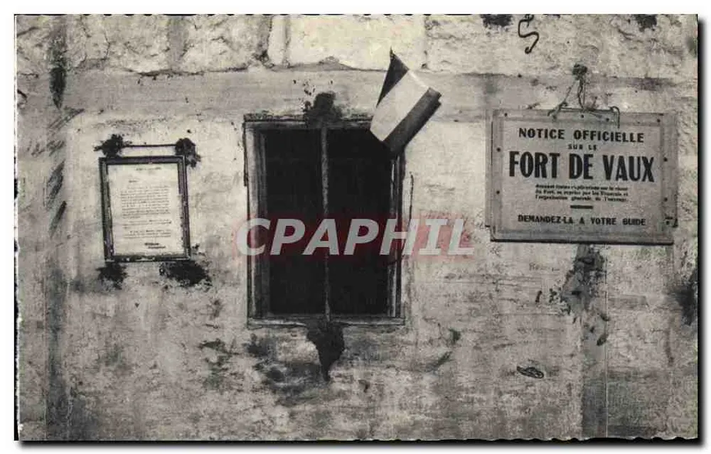 Fort de Vaux — Offizielle Mitteilung und militärische Ehrung — Édition du Fort de Vaux - Vorderseite