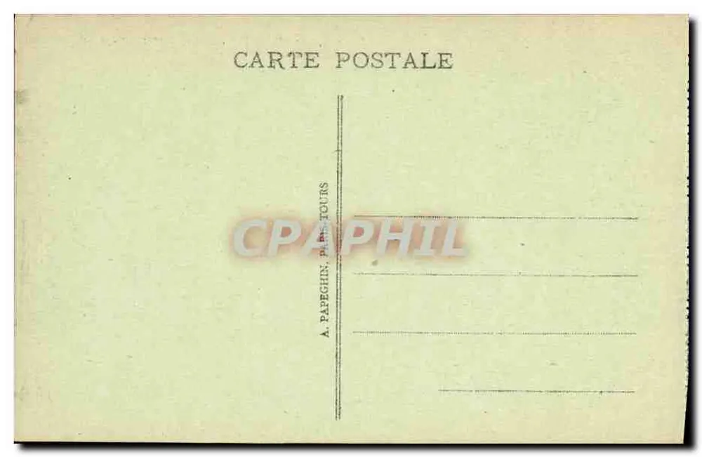 Tours (Loire-et-Cher) - Alte Häuser, Platz Plumereau - A. P. P. - Rückseite