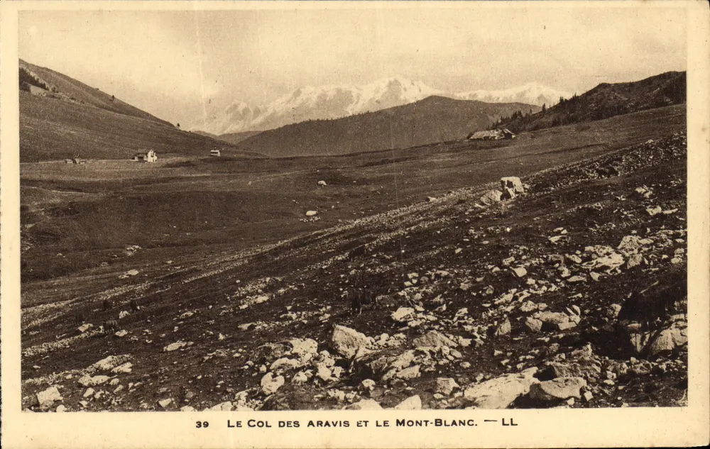 El Col des Aravis y el Mont-Blanc — LL — n°39 - Anverso