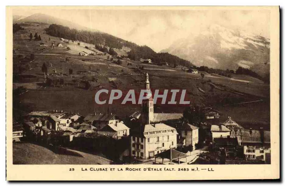 La Clusaz e La Roche d'Etale (alt. 2483 m.) — LL — n° 25 - Frente