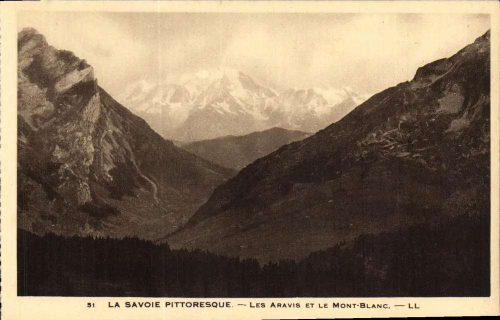Die Aravis und der Mont-Blanc — PICTURESQUE SAINT-VALERY — LL — n°51 - Vorderseite
