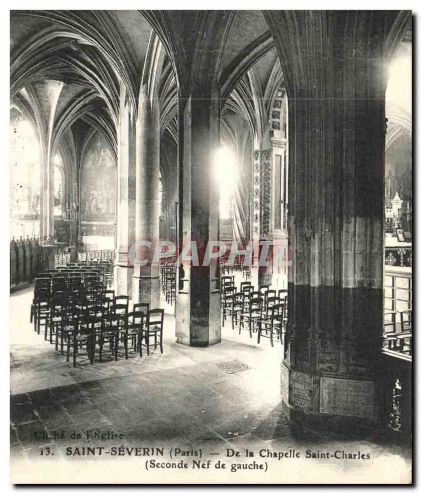 Igreja de Saint-Séverin (Paris) — Da Capela Saint-Charles (Segunda Nef da Esquerda) - Frente