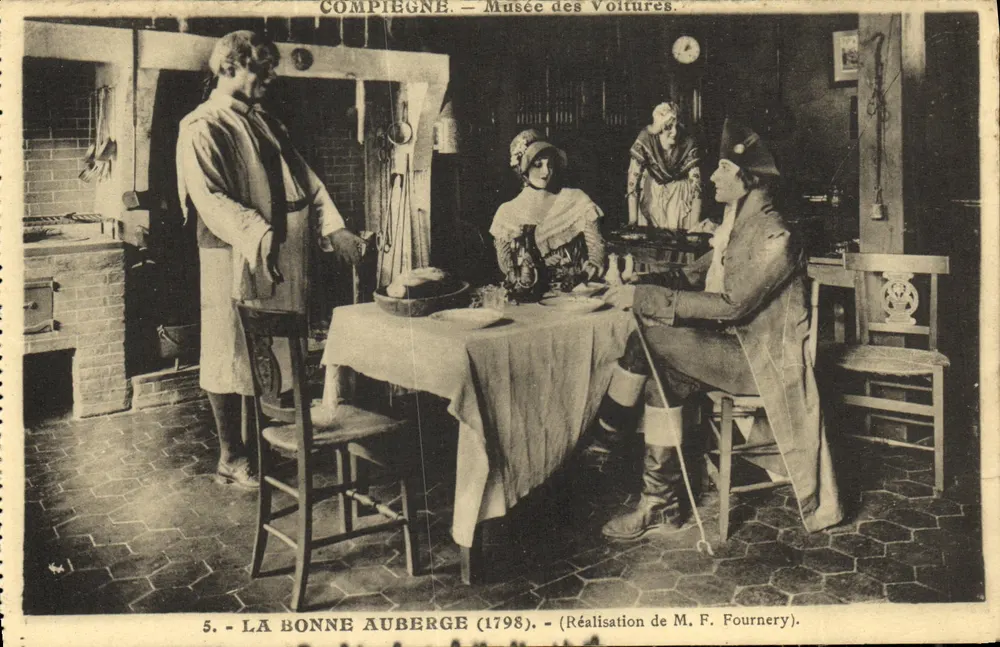 Compiegne — A Boa Hospedaria (1798) — Museu das Carroças, realização M. F. Fournery - Frente