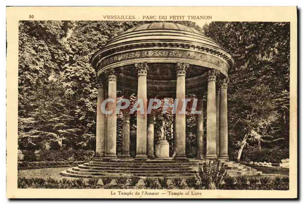 Versailles - Park von Petit Trianon — Tempel der Liebe — Edition Musées de France Nationaux - Vorderseite
