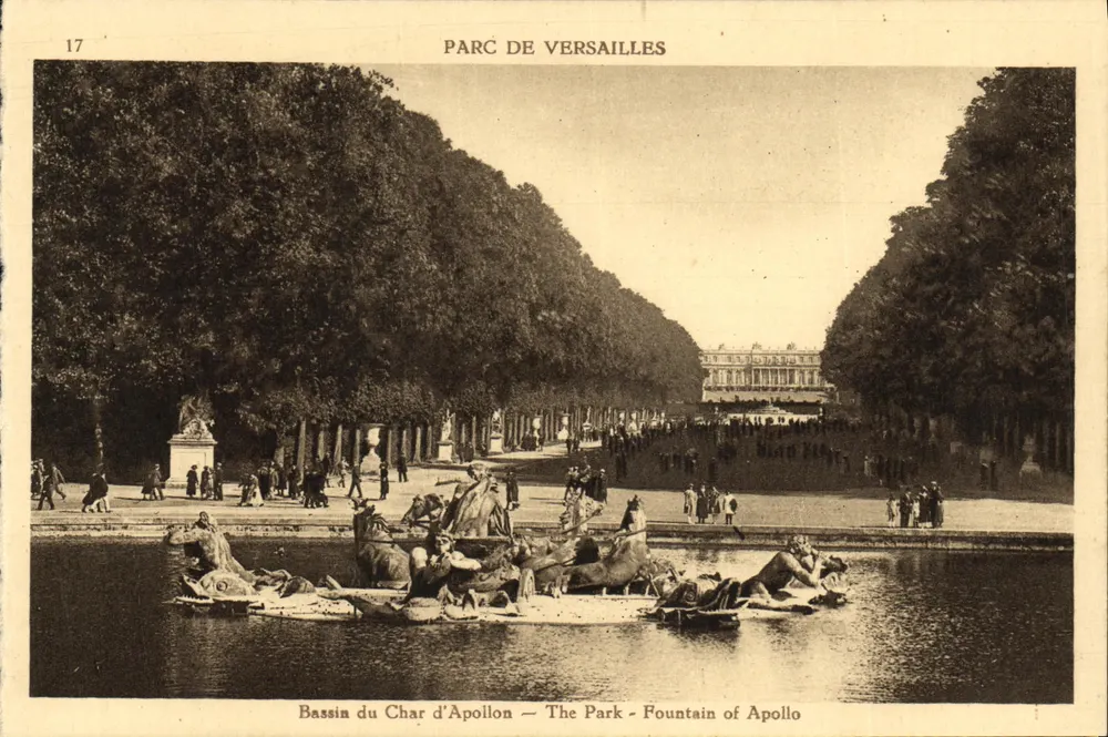 Bassin du Char d'Apollon — Parc de Versailles — Musées de France - Vorderseite