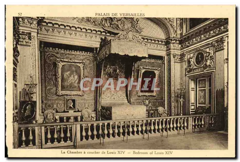 Schlafzimmer von Ludwig XIV — Schloss Versailles — Nationale Museen Frankreichs - Vorderseite