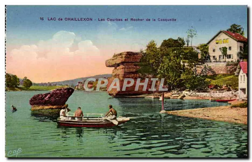 LAC DE CHAILLEXON - Les Courbes et Rocher de la Casquette — C° des Arts Photomécaniques, Schiltigheim - Paris - Vorderseite