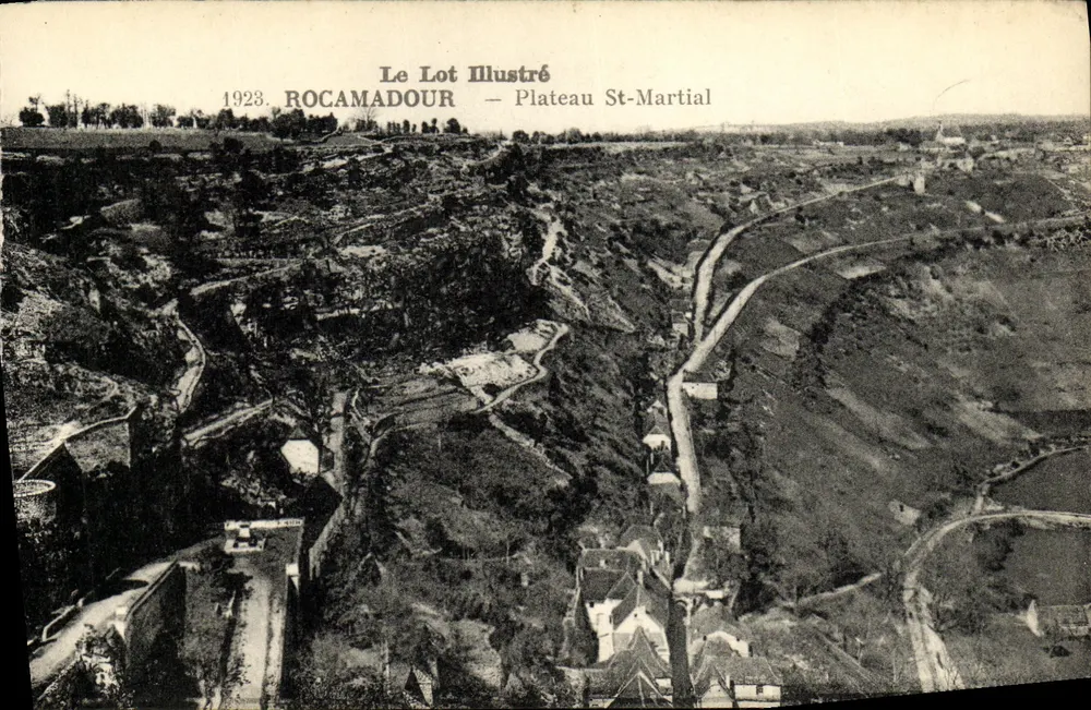 Rocamadour — Plateau St-Martial — Le Lot Illustré, 1923 - Frente