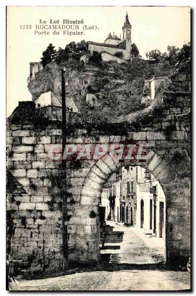 Rocamadour (Lot) — Porta do Figuier — Le Lot Illustré, n°1223 - Frente