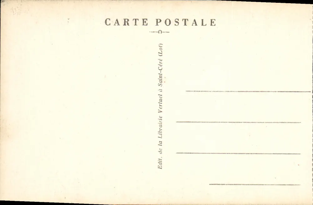 Rocamadour — Der Durandal und das Schlosskästchen — Librairie de la Carte Postale (Lot) - Rückseite