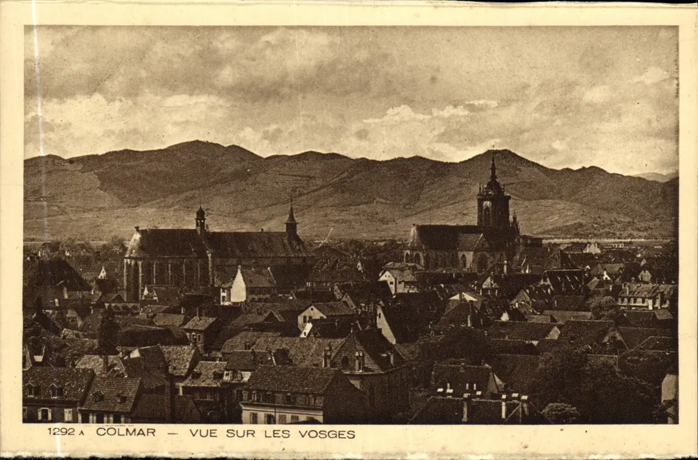 Colmar — Widok na Vosgi — Kolekcja L'Alsace - Awers