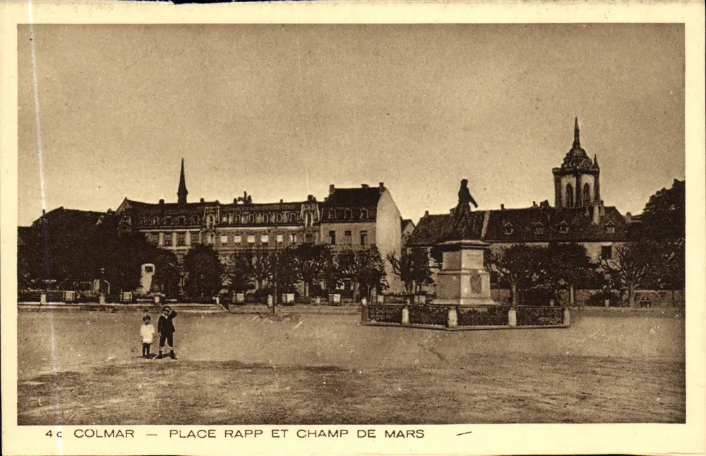 Colmar — Praça Rapp e Campo de Marte — editor BRAUN & Cie - Frente