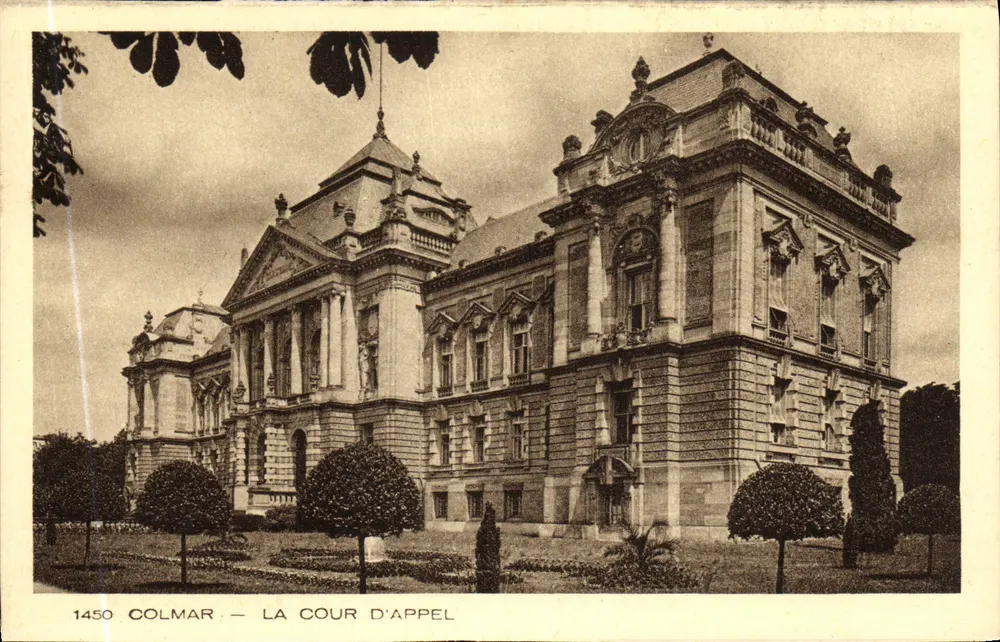 Colmar — A Corte de Apelação — editor BRAUN & Cie - Frente