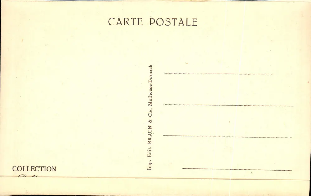 Colmar — O Monumento Bruat — série 1456 - Verso