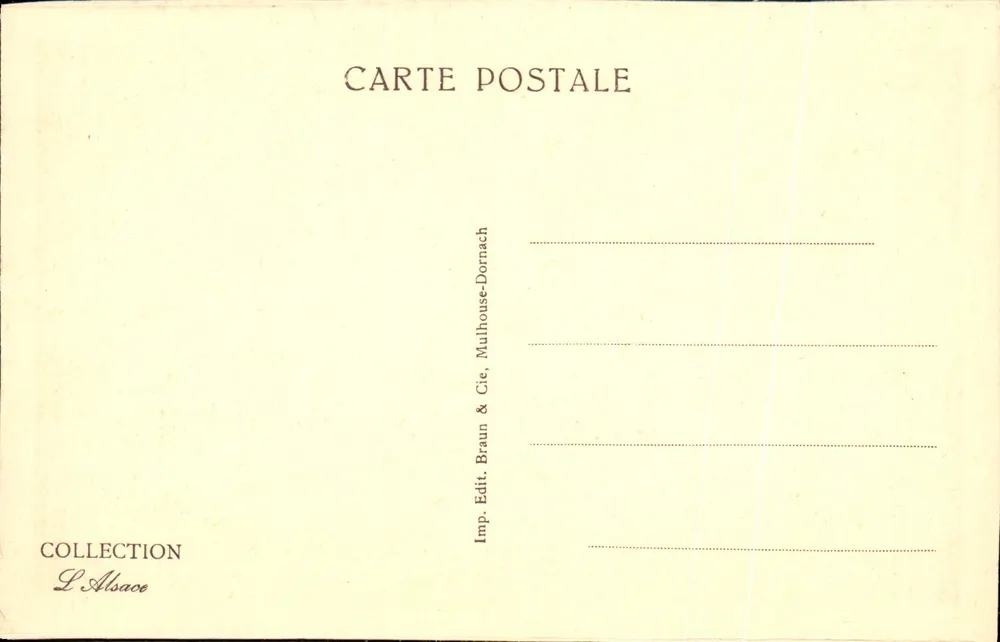 Colmar — Cloître dos Unterlinden e estátua de Schongauer - Verso