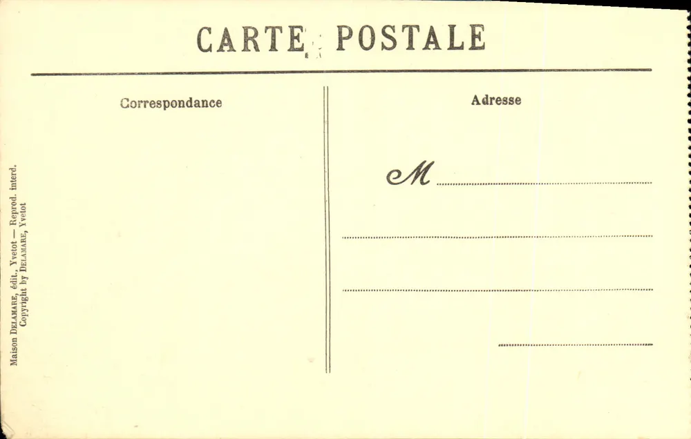 Abdij van St-Wandrille — Invoer van de ondergrondse — Maison Delamane, Yvetot - Achterkant