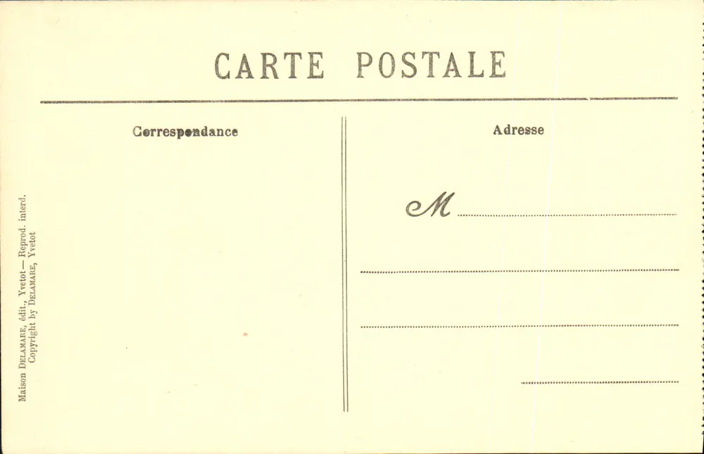 Le Réfectoire de l'Abbaye de St-Wandrille — Gesamtansicht — Maison Delamare, Yvetot - Rückseite