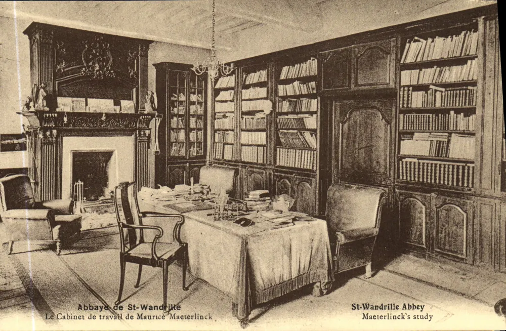 Abtei St-Wandrille — Das Arbeitszimmer von Maurice Maeterlinck — Maison Delamare, Yvetot - Vorderseite