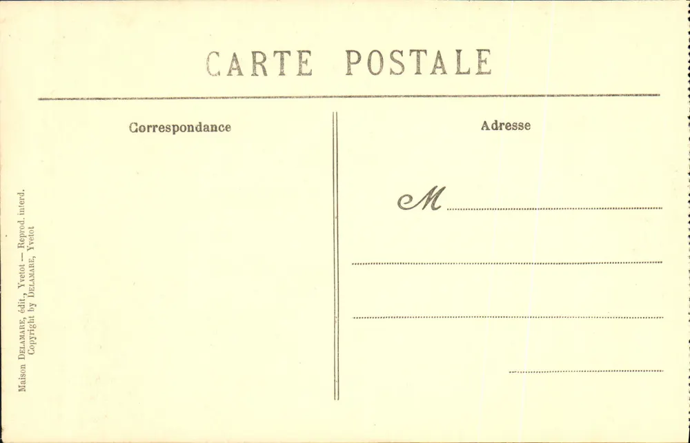 Abtei St-Wandrille — Ruinen der Kirche — Gesamtansicht — Maison Delamare, Yvetot - Rückseite