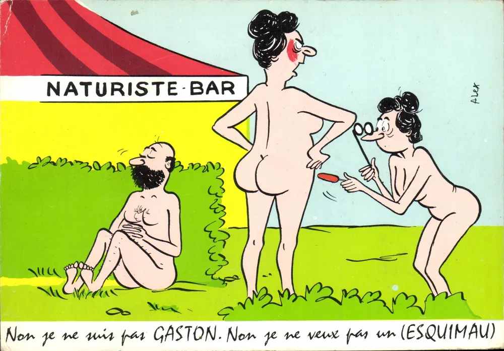 Naturista-Bar — Gaston e Esquimau — desenho de Aler - Frente