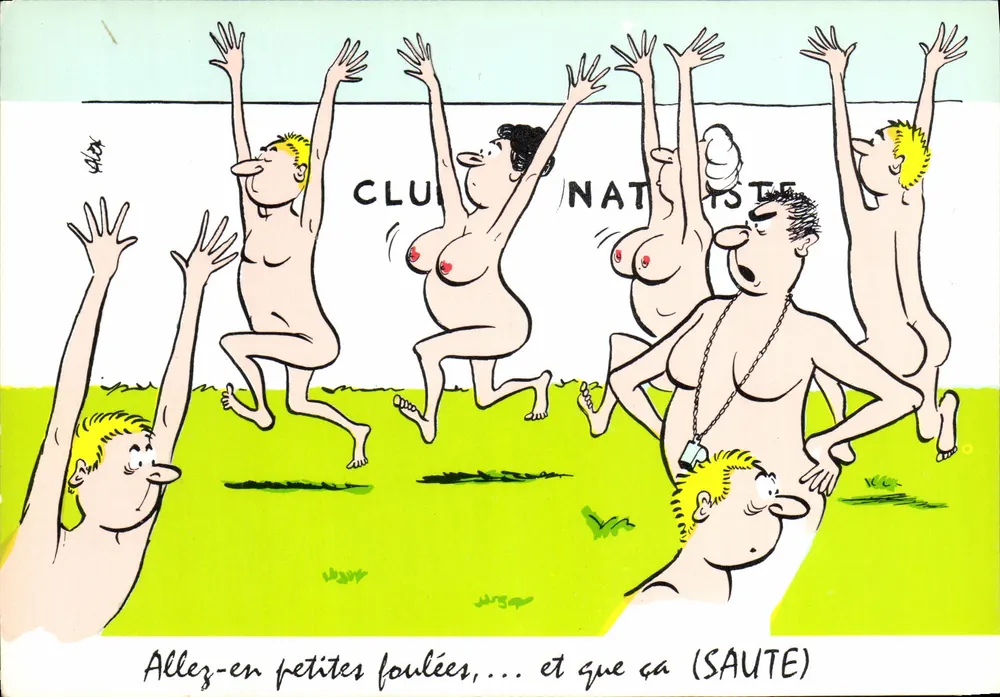 Pular da natação — caricatura — Grupo dos Humoristas de Imprensa - Frente