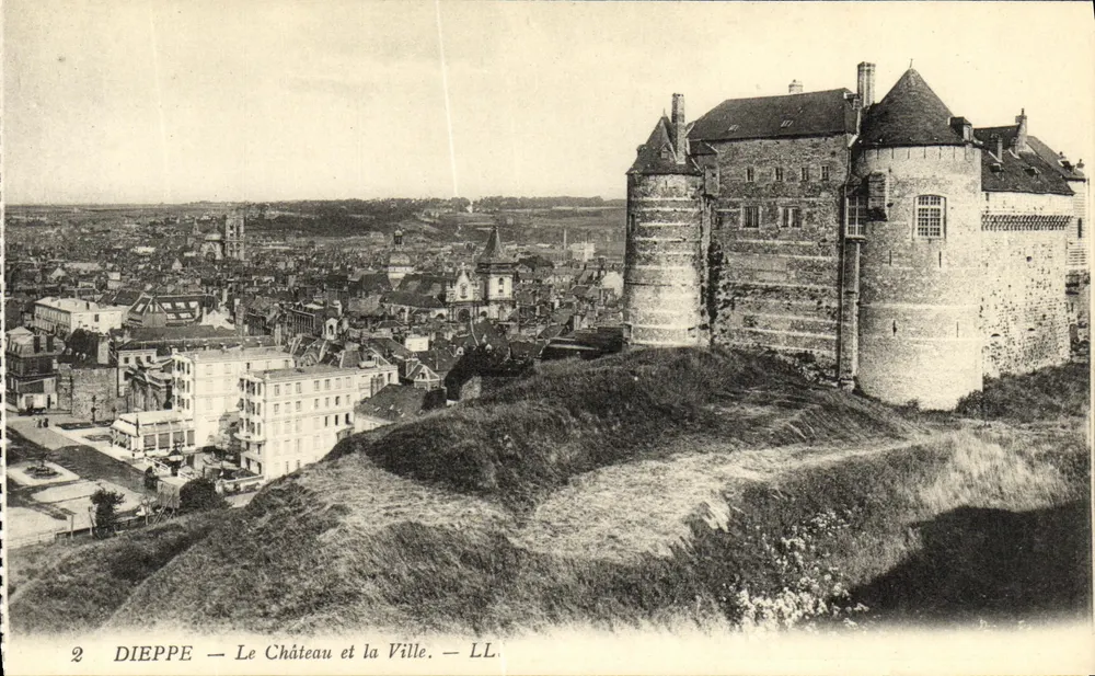 Dieppe — Schloss und Stadt — LL - Vorderseite
