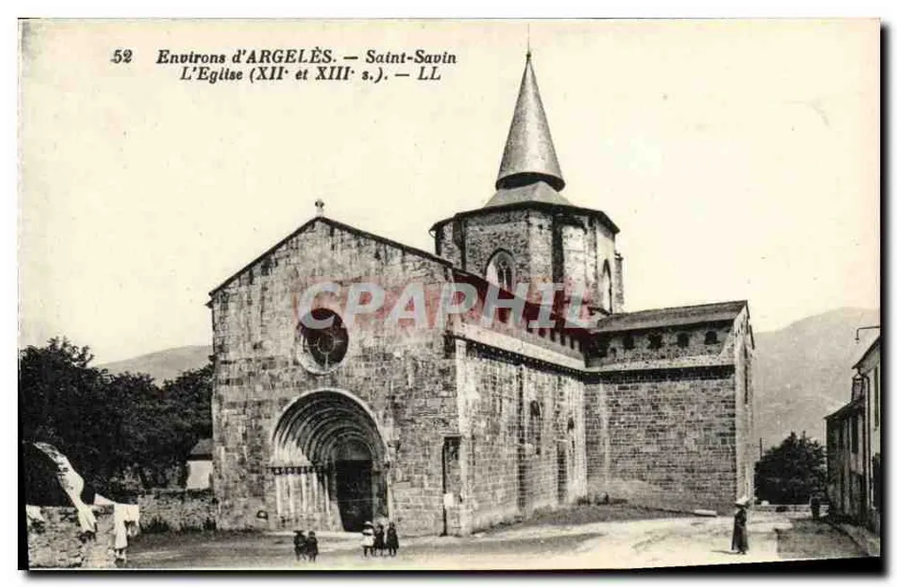 Saint-Savin — Kirche des 12. und 13. Jahrhunderts — LL - Vorderseite