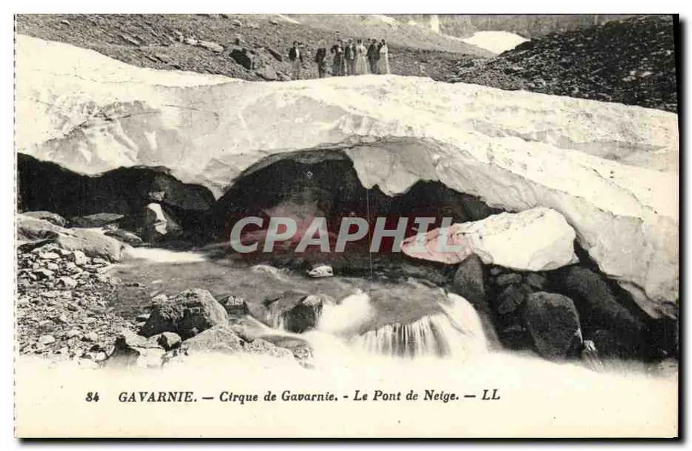 Gavarnie — Cirque de Gavarnie — Die Schneehängebrücke — LL - Vorderseite
