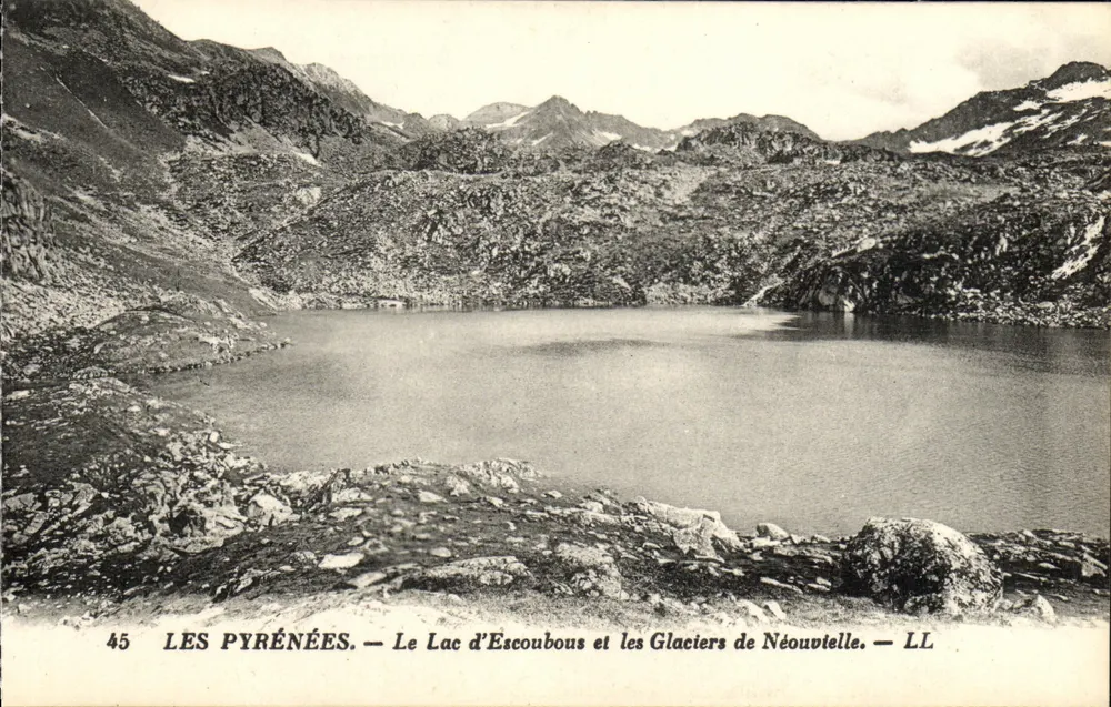 Die Pyrenäen — See Escoubous und die Gletscher von Néouvielle — LL - Vorderseite