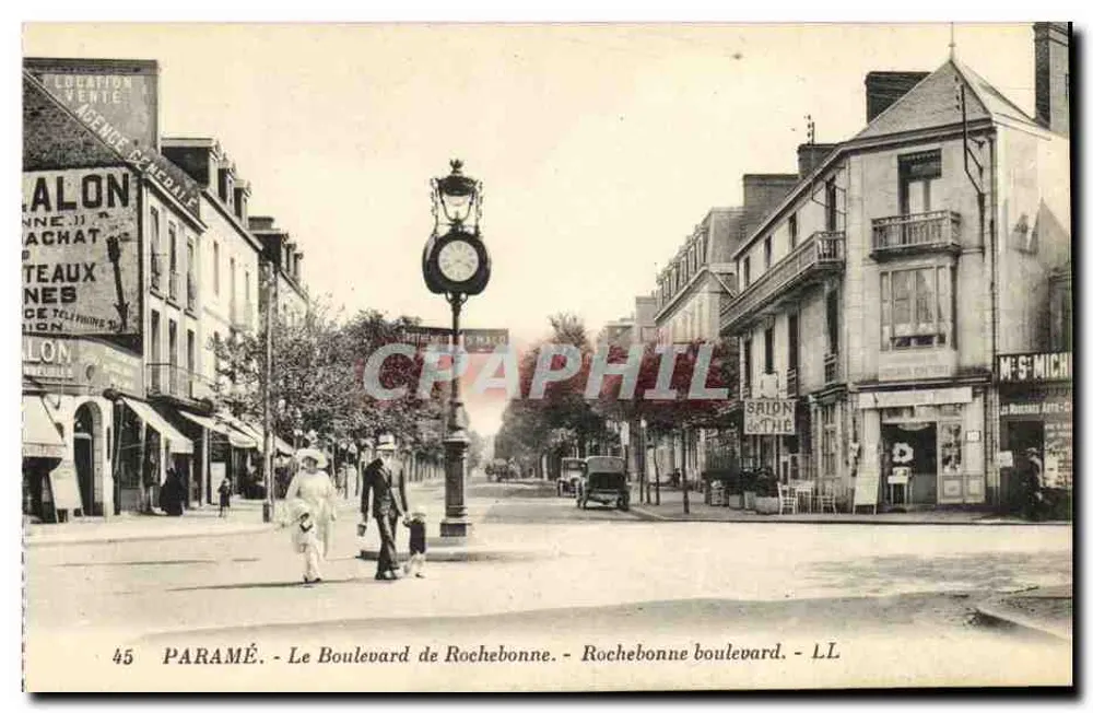 Rochebonne - O Boulevard de Rochebonne — Paramé, editor L.L. n°45 - Frente