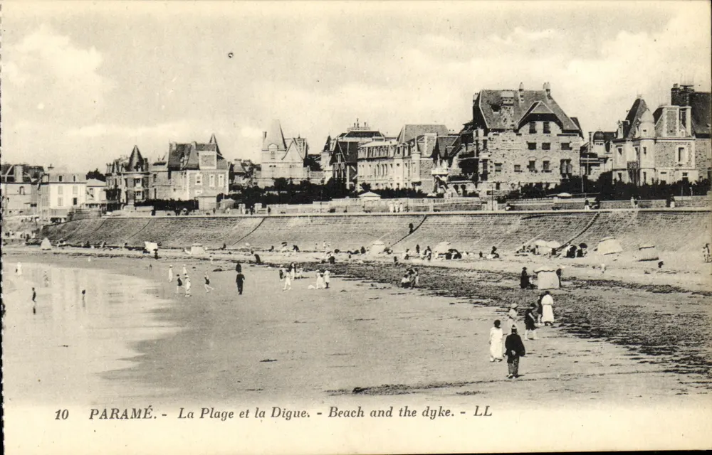 Paramé — A Praia e a Dique — LL - Frente