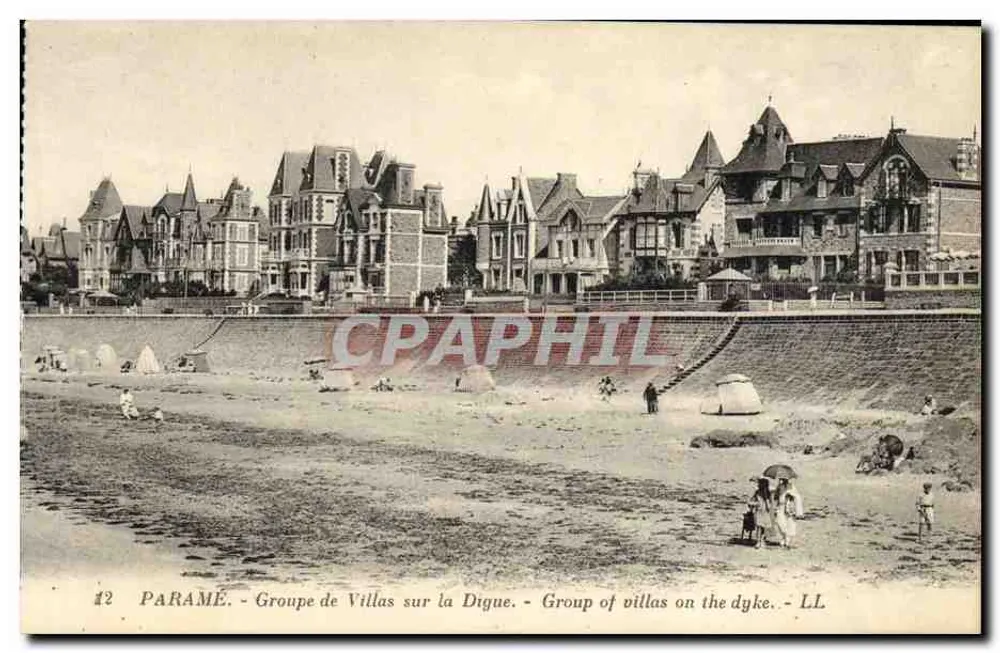 Paramé - Gruppe von Villen an der Digue - LL - Vorderseite