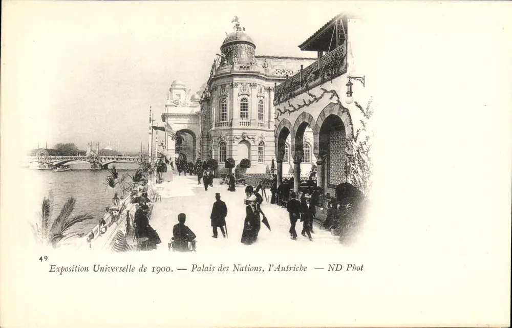Weltausstellung 1900 — Palast der Nationen, Österreich — ND Pbot - Vorderseite