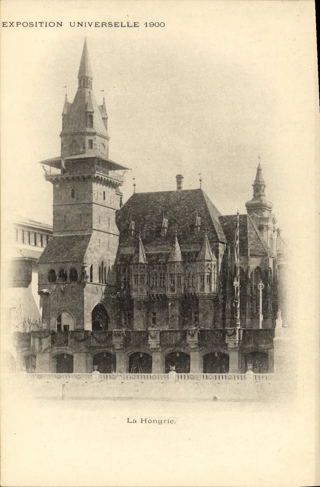 Exposição Universal de 1900 — Hungria — Editor não visível - Frente