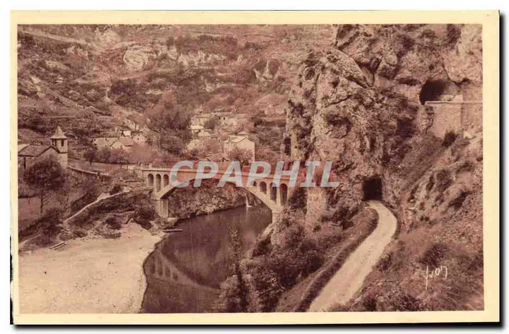 Gorges do Tarn — Saint-Chély (Lozère) — Les Éditions d'Art Yvon, Paris - Frente