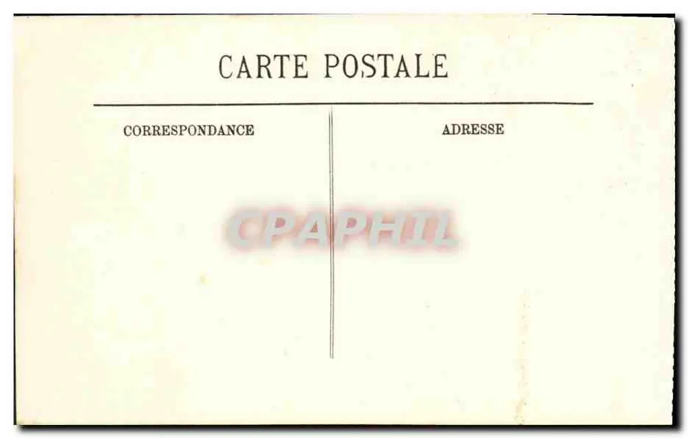 Pierrefonds — Colunata da Cour d'Honneur — Edição Varin, n°10 - Verso