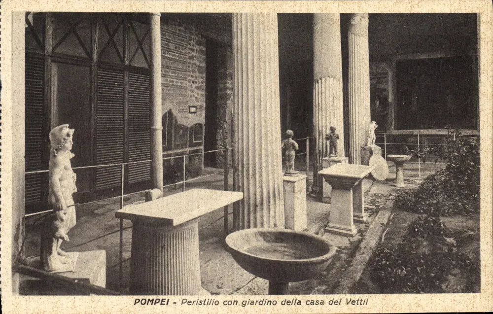 Pompeii - Peristyl mit Garten der Villa der Vettii — Edition Avino Parquale - Vorderseite
