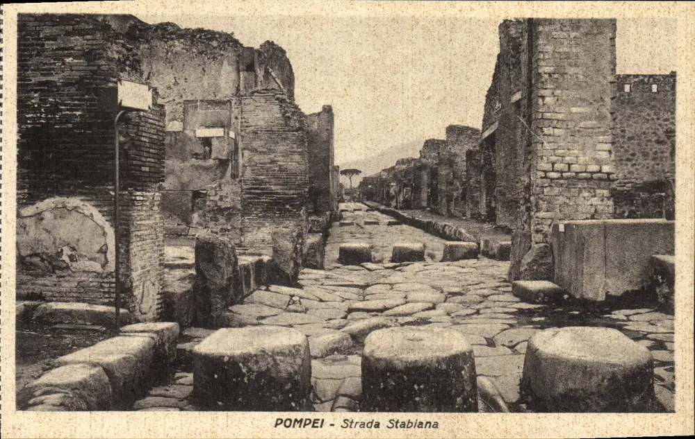 Pompeia - Strada Stabiana — editor Avino Pasquale, n° 27105 - Frente