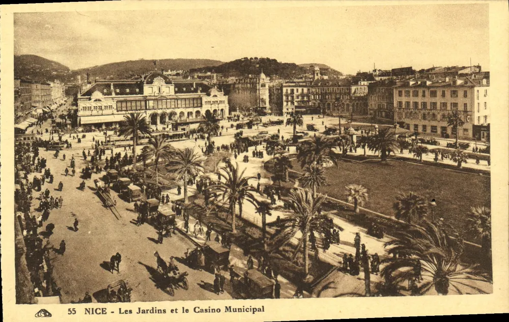 NICE - Die Gärten und das Municipale Casino — n° 55 - Vorderseite