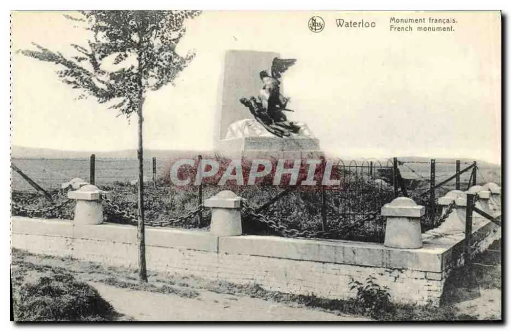 Monument francês em Waterloo — obra de Gérôme — editor Nels, Bruxelas - Frente