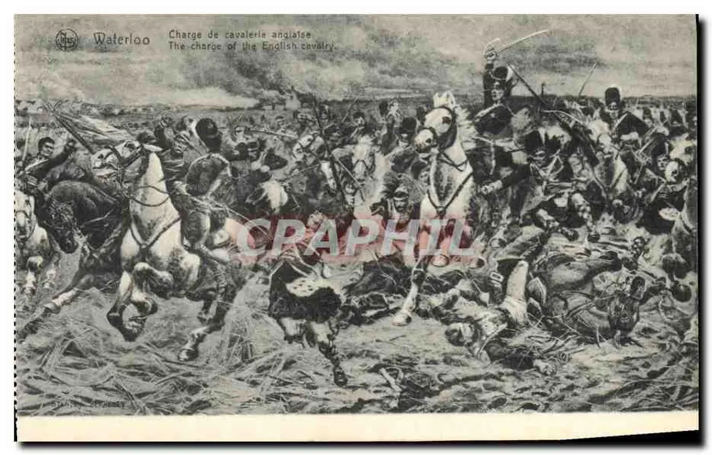 Waterloo — Reiterangriff der Engländer — Ern. Thill, Brüssel - Vorderseite