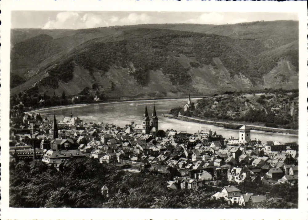 Boppard — vista panorâmica do rio Reno - Frente