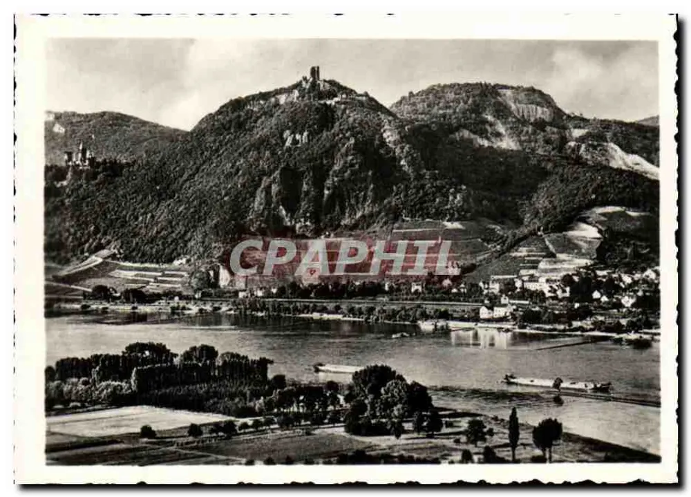 Drachenfels und Rhöndorf — Ansicht des Rheins und der Schlösser — - Vorderseite