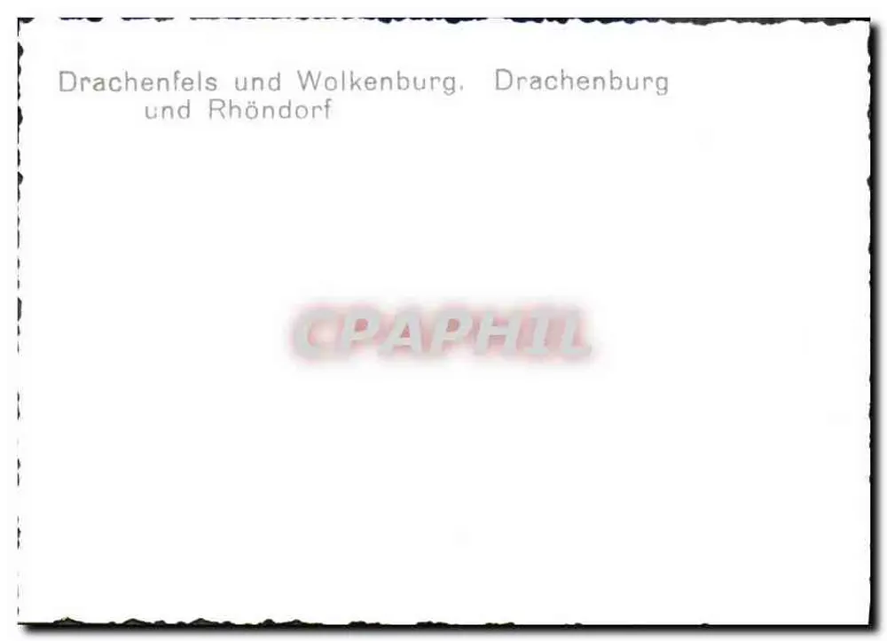 Drachenfels und Rhöndorf — Ansicht des Rheins und der Schlösser — - Rückseite