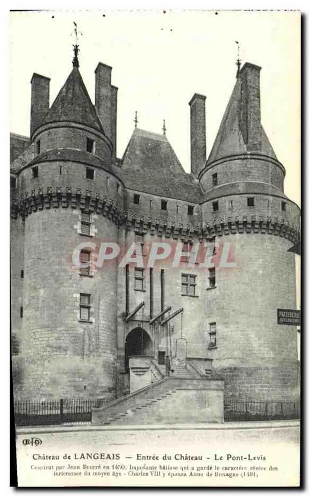 Schloss Langeais — Eingang zum Schloss — Le Pont-Levis — Verlag: Parisserie - Vorderseite