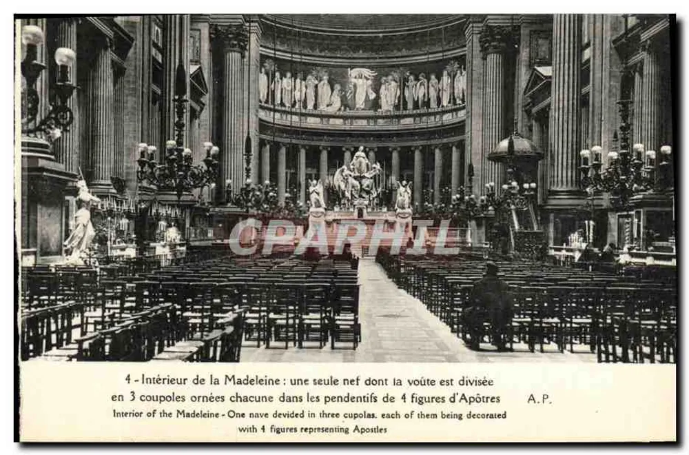 Interior da Madeleine — editor A.P. - Frente