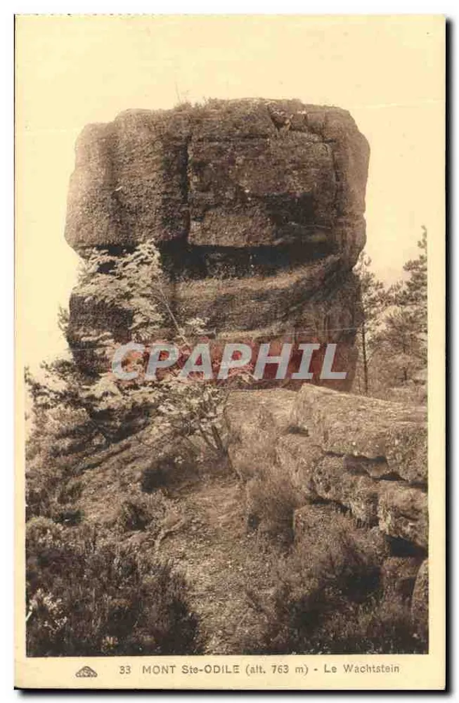 Mont Ste-Odile (alt. 763 m) — Le Wachtstein — éditeur G. Alloissons des Arts Phénoméniques, Strasbourg - Anverso