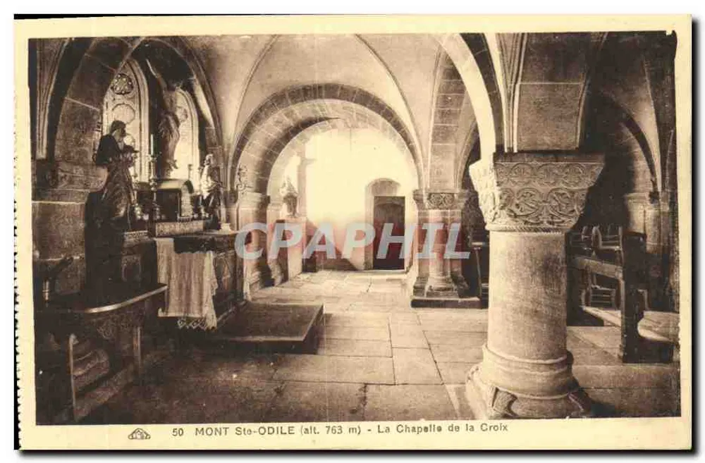 Mont Saint-Odile — Die Kapelle der Kreuz — Verleger: Atelier des Arts Populaires de Strasbourg - Vorderseite