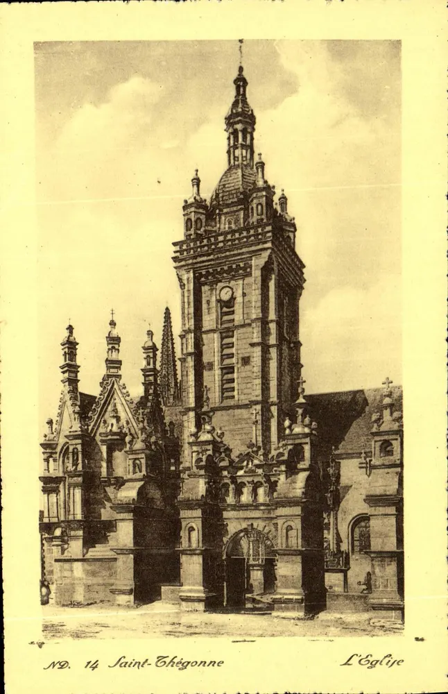Saint-Thégonnec — A Igreja — ND. 14, editor Méchoulier, Paris - Frente